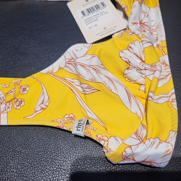 RHYTHM Vanuatu High Cut Bikini Bottoms💛 medium New with tags - Picture 10 of 11